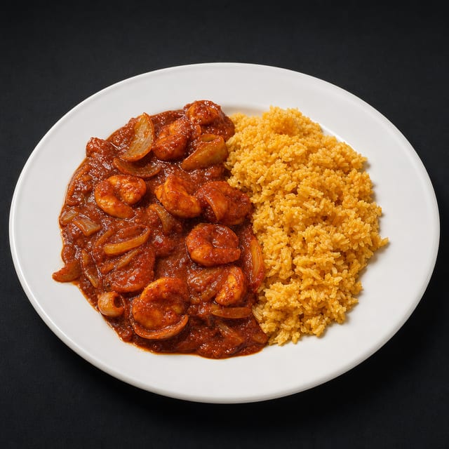 Camarones A La Diabla (spicy).