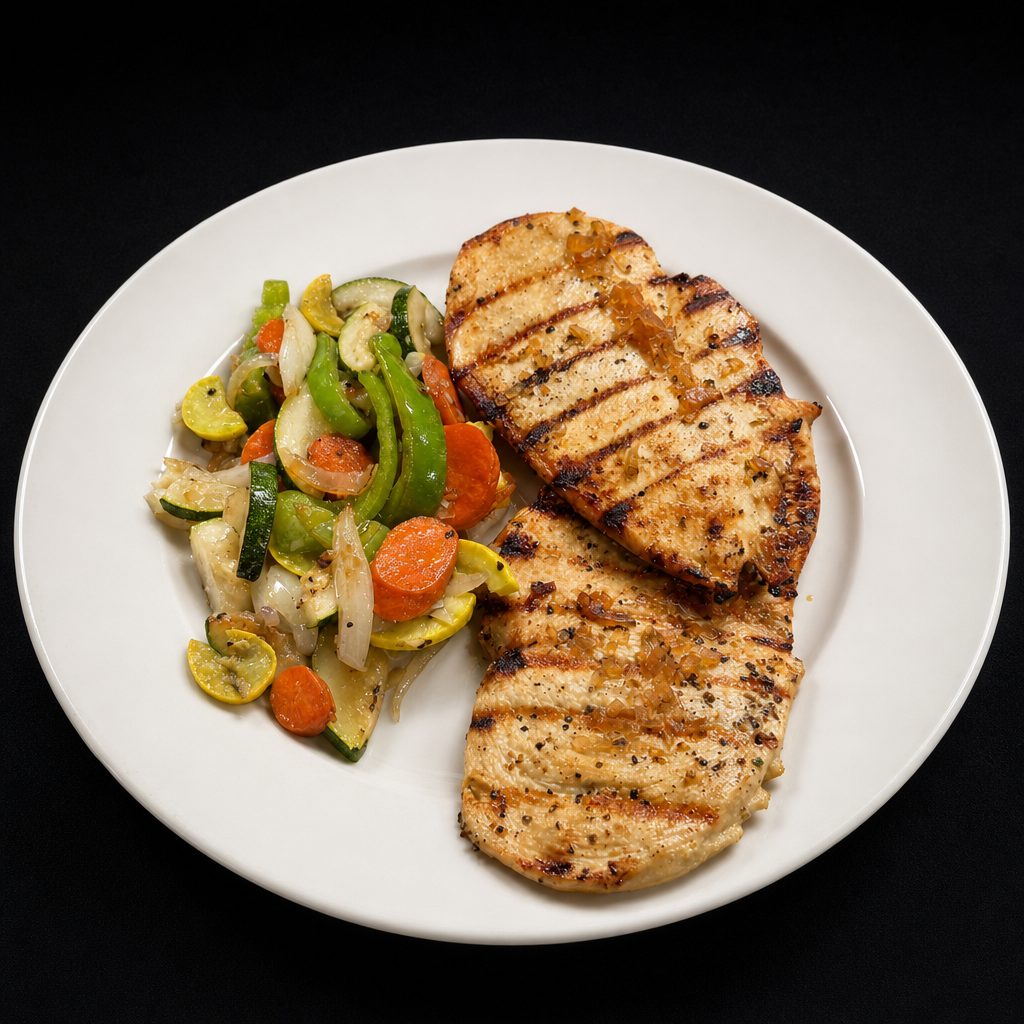 Apple Cider Glazed Chicken.